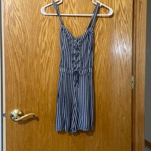 Hollister striped romper